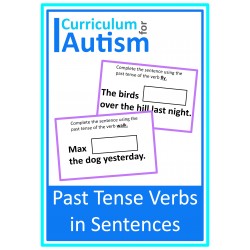 Past tense Verbs In Sentences Task Cards